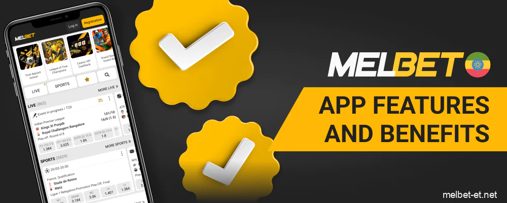 Melbet app features on mobile devices