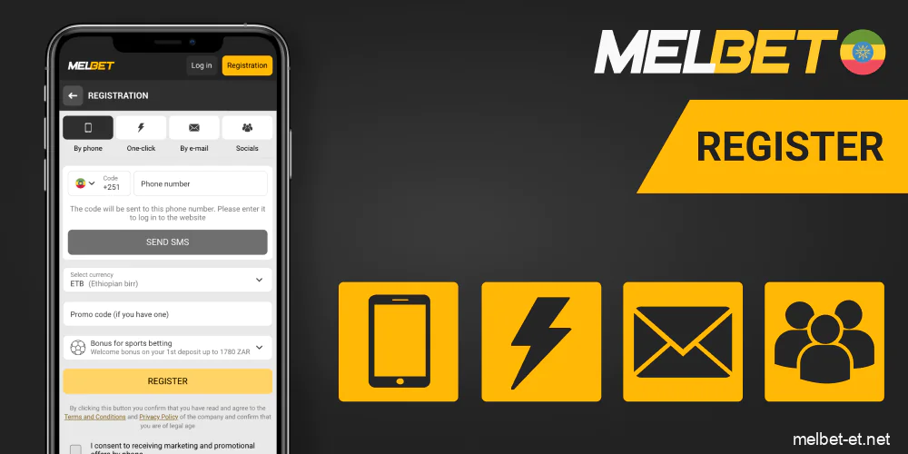 Melbet app quick registration options